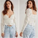 Free People  Chloe White Cotton Sweetheart
Neckline L Photo 1