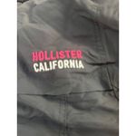 Hollister Puffer Jacket Small Grey Fleece Lined Winter Coat 2000s Y2K Style Photo 5