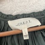 The Great. Ornament Embroidered Green Midi Dress Photo 5