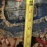 Vera Wang Princess  Pearl Collar Denim Jacket XS Frayed Trim Stretch Chic Feminin Photo 4