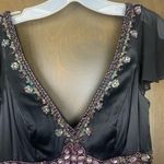 Sue Wong  size 4 small Black Nocturne mini silk beaded y2k Dress party dance lbd Photo 5