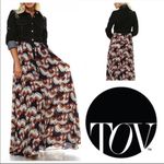 TOV Holy Denim Top Maxi Dress Photo 1