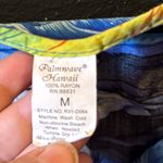 Palmwave Hawaii Tropical Print Sleeveless Dress Size Medium Blue Photo 1