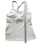 Lululemon  Kanto Catch Me Tank Built-in Bra White‎ Size 12 Yoga Pilates Gym GUC Photo 9