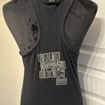 Black Tank Top Shirt Iconic Hawaii “HI Represent” Graphic Size Med EUC #4919 Purple Photo 3