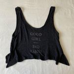 Abercrombie & Fitch Grey Flowy Cropped Tank Top Photo 0