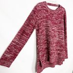 Madison Lilly Marled Womens Chunky Tunic Sweater Large Casual Loungewear Boho Red Photo 4
