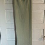 NWT RESA Sage Green Satin Slip Dress Photo 0