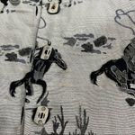 Vtg Alex Kim Western Blazer Jacket Cowgirl Equestrian Bronco Rodeo Size Medium Black Photo 8