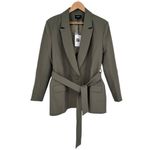 Bardot  Belted Blazer in Khaki Green size Medium NWT Long Sleeves Belted Olive Photo 1