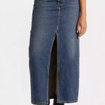 Levi's  Premium Ankle Skirt Hello Dark Wash Size 25 Photo 4