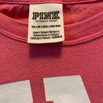 PINK - Victoria's Secret 𝅺Women’s VS PINK Long Sleeve Pink Shirt Sleeve Detail Size XS Oversized Pocket Photo 1