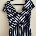 Amanda Uprichard Jumpsuit Navy Stripped Photo 2