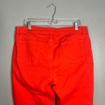 Eileen Fisher  Straight Leg Jean Womens Size 14 Midrise Organic Cotton Red-Orange Photo 3