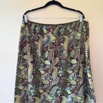 Christopher & Banks Floral green and brown Patterned Women's Skirt size Photo 1