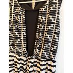 My Collection Black White Abstract Print Sleeveless Jumpsuit Size M Photo 1