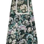Miss Me NWT Green Tropical Floral Embroidered Skirt Side Slit Semi Sheer-Large Photo 0