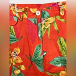 Ralph Lauren Lauren Hawaiian Flora Print Button Up Linen Shirt/Shorts Sz 10/L Photo 4