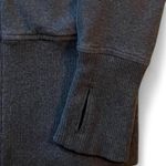 Lululemon RARE! Athletica Full Zip Hoodie Heathered Black/Grey/Yellow Size 6 Photo 1