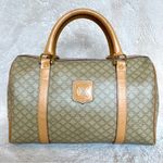 CELINE Macadam Monogram Beige Boston Handbag Photo 1