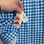 NEW Plus Size Draper James x Lands' End Blue Gingham Swim Skirt Size 18W Preppy Photo 3