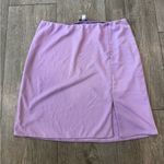 AFRM Lilac Mini Skirt with Side Slit Purple Size undefined Photo 2