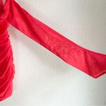 Oh Polly   One For You Coral Red One-Shoulder Corset Mini Dress Sz 8 Photo 4