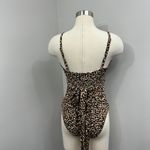 Aerie Tan Animal Print One Piece Swimsuit Photo 4