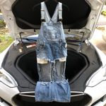 LF Denim Festival Cutout Overalls Photo 2