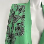 BCBGMAXAZRIA NWOT BCBG Maxazria Green Draped Open Front Jacket Blazer SMALL Career Womens Photo 3