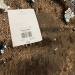Topshop NWT  sequin Mini Party Dress Short sleeve Bronze Silver Metallic Size 2 Photo 7