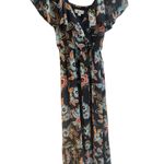 Loft Floral Off-Shoulder Maxi Dress Babydoll Butterfly Y2K Milkmaid Romantic XS Photo 6