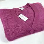 Topshop ASOS Basket Weave Stitch Cardigan Bright Pink XS NEW Photo 8