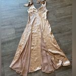 Topshop  Satin Maxi Dress in Blush Photo 7