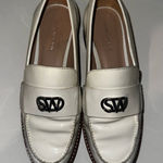 Stuart Weitzman Stewart Wiezmann white loafers  Photo 0