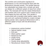 Birkenstock Granada Brown Leather Strappy Sandals Cork Footbed Sandals SZ 8 Photo 2