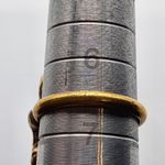 Vintage Sarah Coventry Gold Tone & Purple Glass Adjustable Ring Photo 7