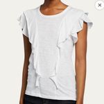 Veronica Beard NWOT Veronica Beard Bea Short Sleeve Ruffle Tee - Size XL Photo 2