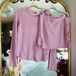 Free People Sabo knit purple skirt set large Photo 0
