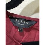 Ted Baker TED BAKER Double D-ring Waist Utility Dress In Oxblood Size 2 US 8-10 Photo 4