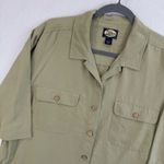 Tommy Bahama ‎ Silk Shirt Women's Size M Button Up Camp Shirt Olive Green READ Photo 1