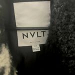 NVLT Black and White Houndstooth Teddy Jacket Size L Photo 1