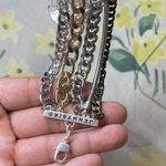 Jenny Bird  Austin Cuff Mixed Metals Stacked 5 Chain Bracelet Brand New Photo 3