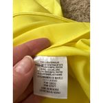 Alice + Olivia  Neon Yellow Satin Cowl Neck Slip Mini Dress Size 6 Photo 12