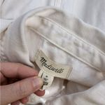 Madewell Garment-Dyed Relaxed Coverall Jumpsuit size M Antique Cream Photo 4