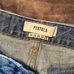 Revolve Pistola Lola Mini Denim Wrap Skirt Photo 3