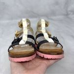 Christian Louboutin RockNBuckle Studded Buckle Gladiator Flat Sandal Shoes 38 Photo 5