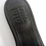 Givenchy New  4G Black Leather Silver Logo Slides Photo 10
