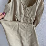Jules The Label Dress Attached Wrap Skirt Overlay Neutral Light Casual Elevated Size XS Photo 8