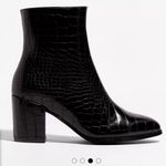 Nasty Gal Croc Embossed Block Heel Meadow 2 Ankle Boots Size 8 Photo 2